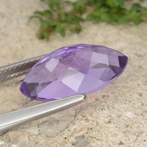 Ametista Deep Iris Violetta naturale da 7.27 ct, Taglio marquise, VS