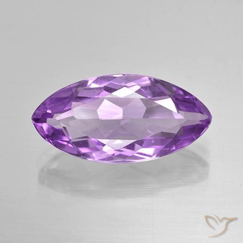 5.79ct Naturale Viola violaceo intenso Ametista, Taglio marquise, VS