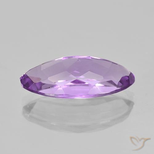Ametista Viola violaceo intenso naturale da 5.79 ct, Taglio marquise, VS