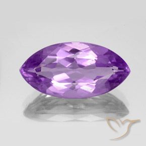 Ametista violaceo naturale da 5.85 ct, Taglio marquise, VS
