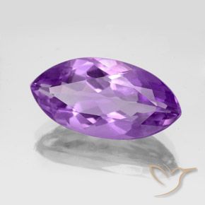 Ametista violaceo naturale da 5.85 ct, Taglio marquise, VS
