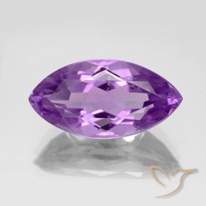 Ametista violaceo naturale da 6.13 ct, Taglio marquise, VS
