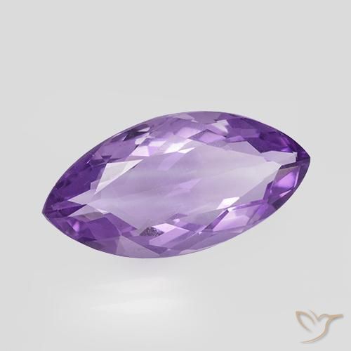 Ametista Viola scuro naturale da 5.35 ct, Taglio marquise, VVS-VS