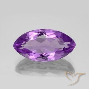 6.44ct Naturale Viola medio Ametista, Taglio marquise, VS