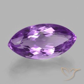 Ametista Viola medio naturale da 6.76 ct, Taglio marquise, VS