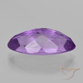 Ametista Viola medio naturale da 6.76 ct, Taglio marquise, VS