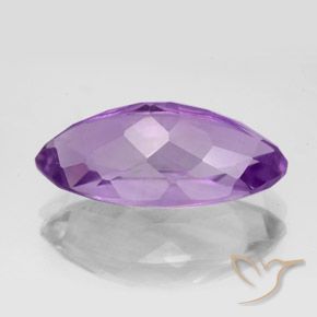 Ametista Viola violaceo medio naturale da 7.04 ct, Taglio marquise, VVS-VS