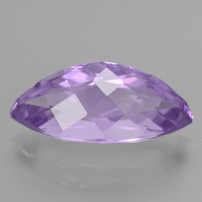Ametista Viola medio naturale da 8.95 ct, Taglio marquise, VS