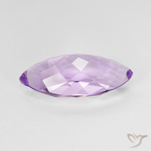 Ametista Viola medio naturale da 5.48 ct, Taglio marquise, VS