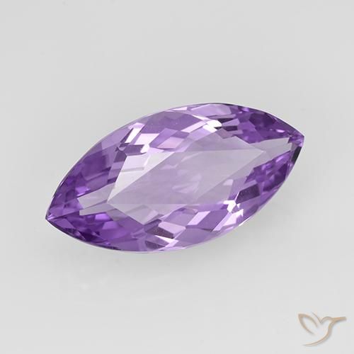 Ametista Viola scuro naturale da 5.15 ct, Taglio marquise, VVS