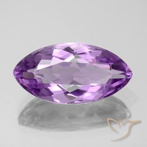 4.88ct Naturale Viola tendente al rosa Ametista, Taglio marquise, VS