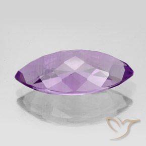 Ametista Viola violaceo medio naturale da 6.53 ct, Taglio marquise, VS