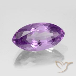 Ametista Viola violaceo medio naturale da 5.31 ct, Taglio marquise, VS