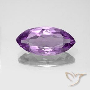 3.94ct Naturale Viola violaceo medio Ametista, Taglio marquise, VS