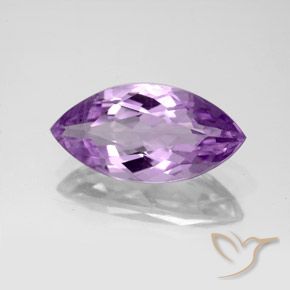 Ametista violaceo naturale da 4.32 ct, Taglio marquise, VS-SI