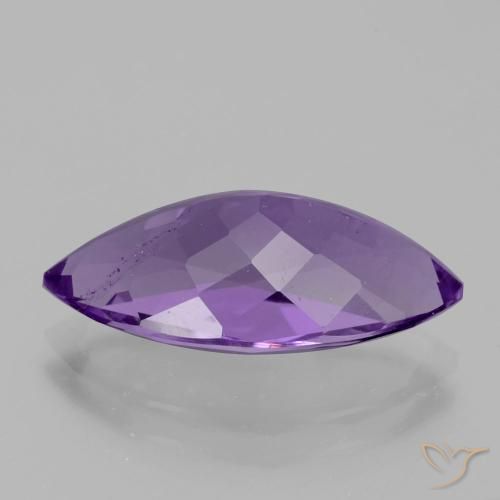 Ametista Viola medio naturale da 5.15 ct, Taglio marquise, VS-SI