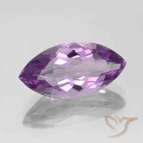 Ametista violaceo naturale da 4.57 ct, Taglio marquise, VVS-VS