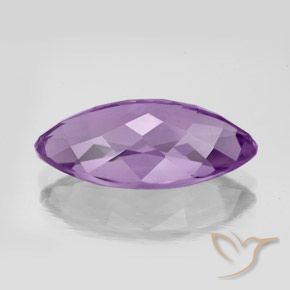 Ametista Viola violaceo medio naturale da 7.16 ct, Taglio marquise, VVS-VS