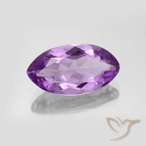 Ametista Viola violaceo medio naturale da 5.72 ct, Taglio marquise, VS-SI