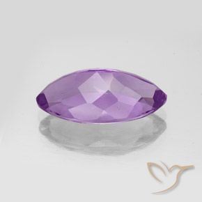 Ametista Viola violaceo medio naturale da 5.72 ct, Taglio marquise, VS-SI