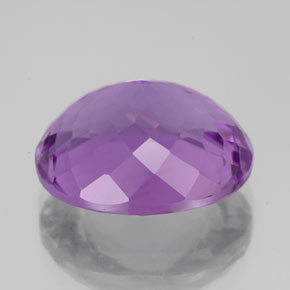 Ametista viola naturale da 7,39 ct, taglio ovale, VVS-VS