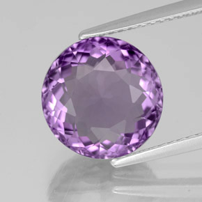 Ametista Viola naturale da 5.13 ct, Taglio rotondo, VS