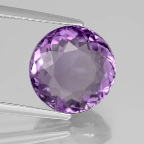 Ametista Viola naturale da 5.13 ct, Taglio rotondo, VS