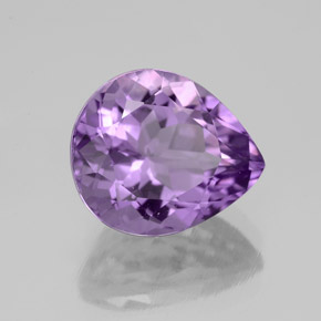 Ametista Viola naturale da 4.45 ct, Forma a pera, VVS-VS