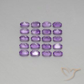 Gemme di Ametista viola vivido naturale da 4.31 ct, Ovale, VVS-VS