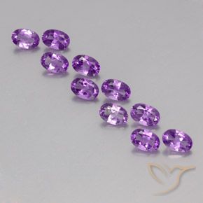 4.16ctw Naturale violaceo Ametista, Ovale, VVS-VS