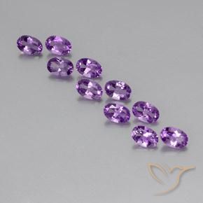 4.09ctw Naturale violaceo Ametista, Ovale, VVS-VS