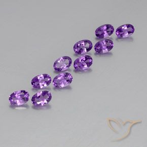 Gemme di Ametista violaceo naturale da 4.01 ct, Ovale, VVS-VS