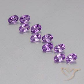 4.28ctw Naturale violaceo Ametista, Ovale, VVS-VS
