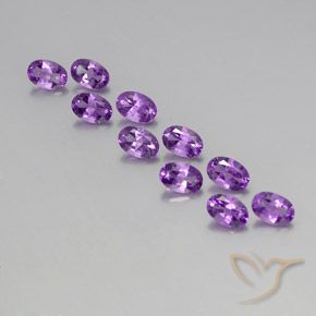 4.15ctw Naturale violaceo Ametista, Ovale, VVS-VS