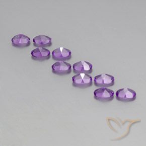 Gemme di Ametista violaceo naturale da 4.15 ct, Ovale, VVS-VS