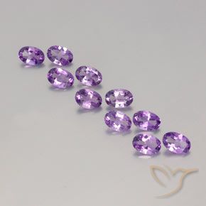3.67ctw Naturale violaceo Ametista, Ovale, VVS-VS