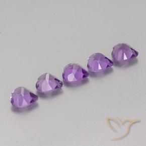 Gemme di Ametista Viola tendente al rosa naturale da 3.60 ct, Cuore, VS
