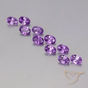3.97ctw Naturale violaceo Ametista, Ovale, VVS-VS