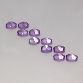 Gemme di Ametista Violetto rosato naturale da 4.06 ct, Taglio ovale, VVS-VS