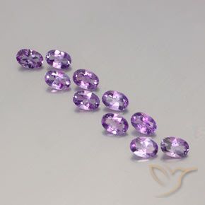 3.79ctw Naturale Viola Rosato Medio Ametista, Ovale, VVS-VS