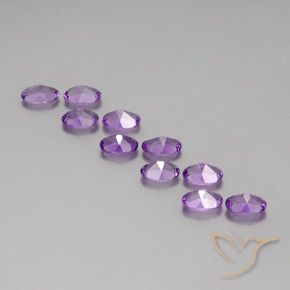 Gemme di Ametista violaceo naturale da 3.85 ct, Ovale, VVS-VS