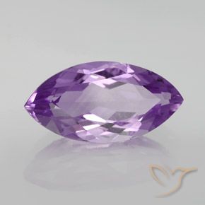 Ametista Viola violaceo medio naturale da 6.27 ct, Taglio marquise, VVS-VS