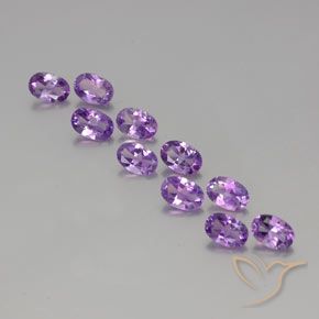 3.91ctw Naturale Viola violaceo medio Ametista, Ovale, VVS-VS