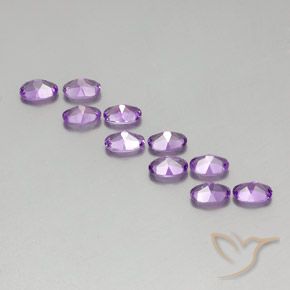 Gemme di Ametista Viola violaceo medio naturale da 3.82 ct, Ovale, VVS-VS