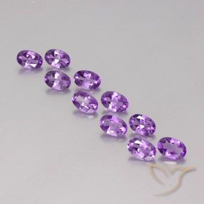 4.18ctw Naturale violaceo Ametista, Ovale, VVS-VS