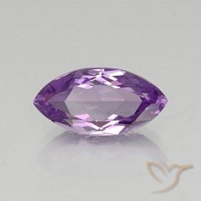 Ametista Viola medio naturale da 6.66 ct, Taglio marquise, VVS