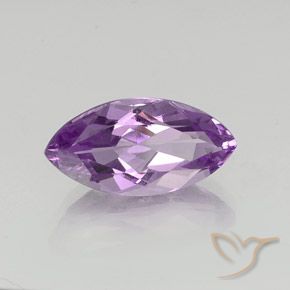 Ametista Viola chiaro-medio naturale da 6.40 ct, Taglio marquise, VVS-VS