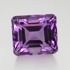 Ametista Viola tendente al rosa naturale da 23.58 ct, Taglio smeraldo, VVS