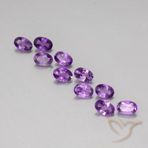 3.70ctw Naturale violaceo Ametista, Ovale, VVS-VS