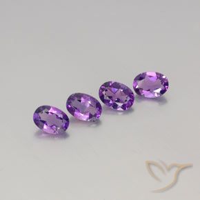 2.82ctw Naturale Vivido Rosa Viola Ametista, Ovale, VVS-VS